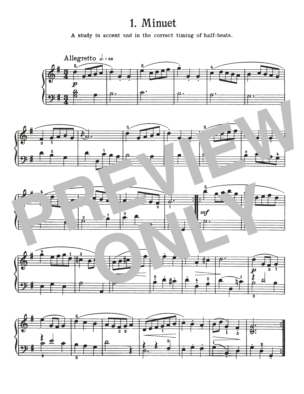 Download Johann Sebastian Bach Minuet In G Major, BWV Anh. 114 Sheet Music and learn how to play Piano Solo PDF digital score in minutes