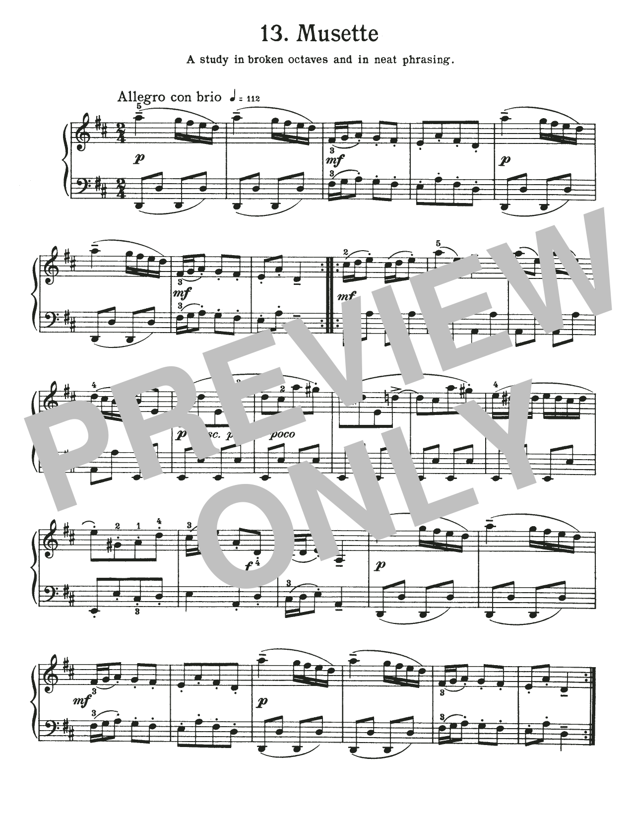 Download Johann Sebastian Bach Musette In D Major, BWV Appendix 126 Sheet Music and learn how to play Piano Solo PDF digital score in minutes