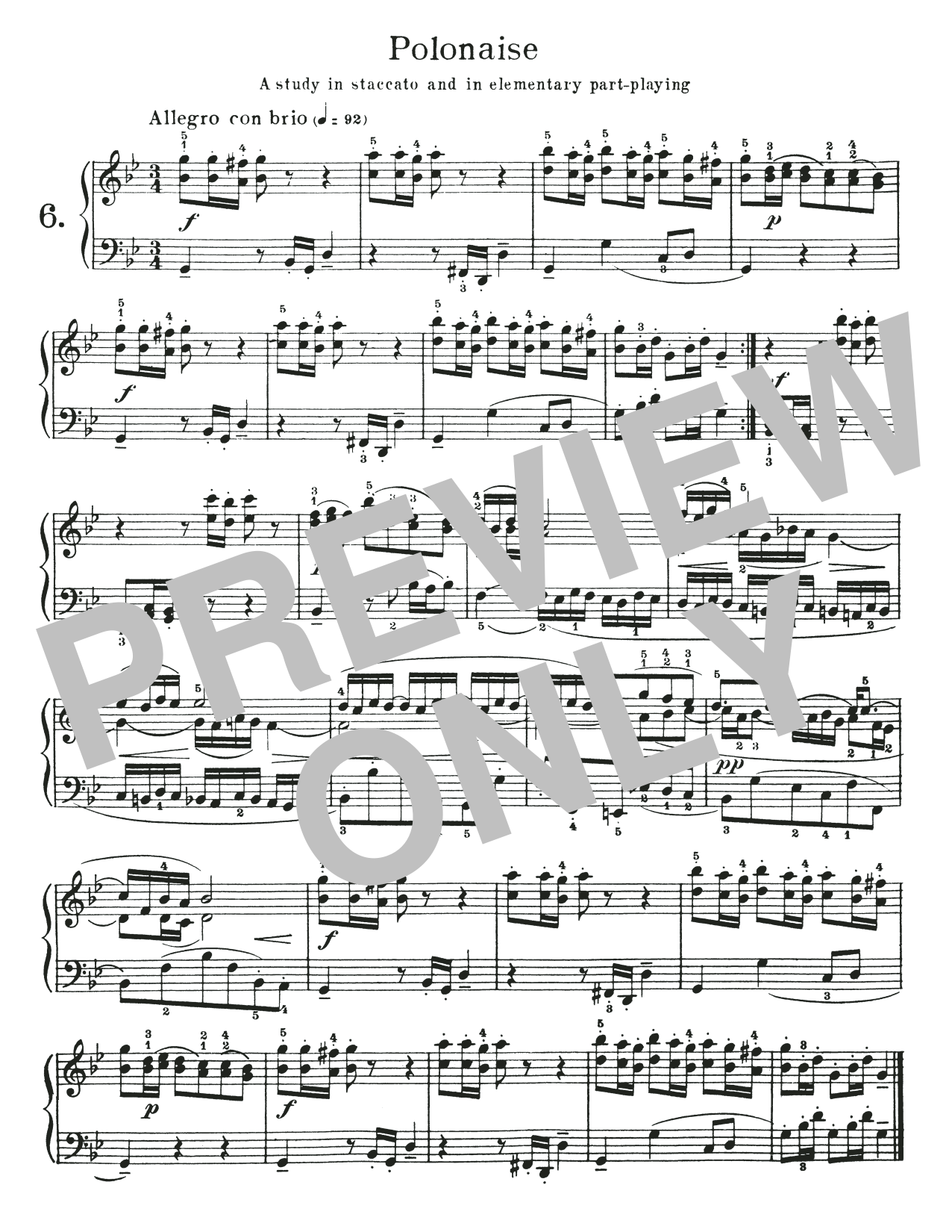 Download Johann Sebastian Bach Polonaise In G Minor, BWV App 123 Sheet Music and learn how to play Piano Solo PDF digital score in minutes