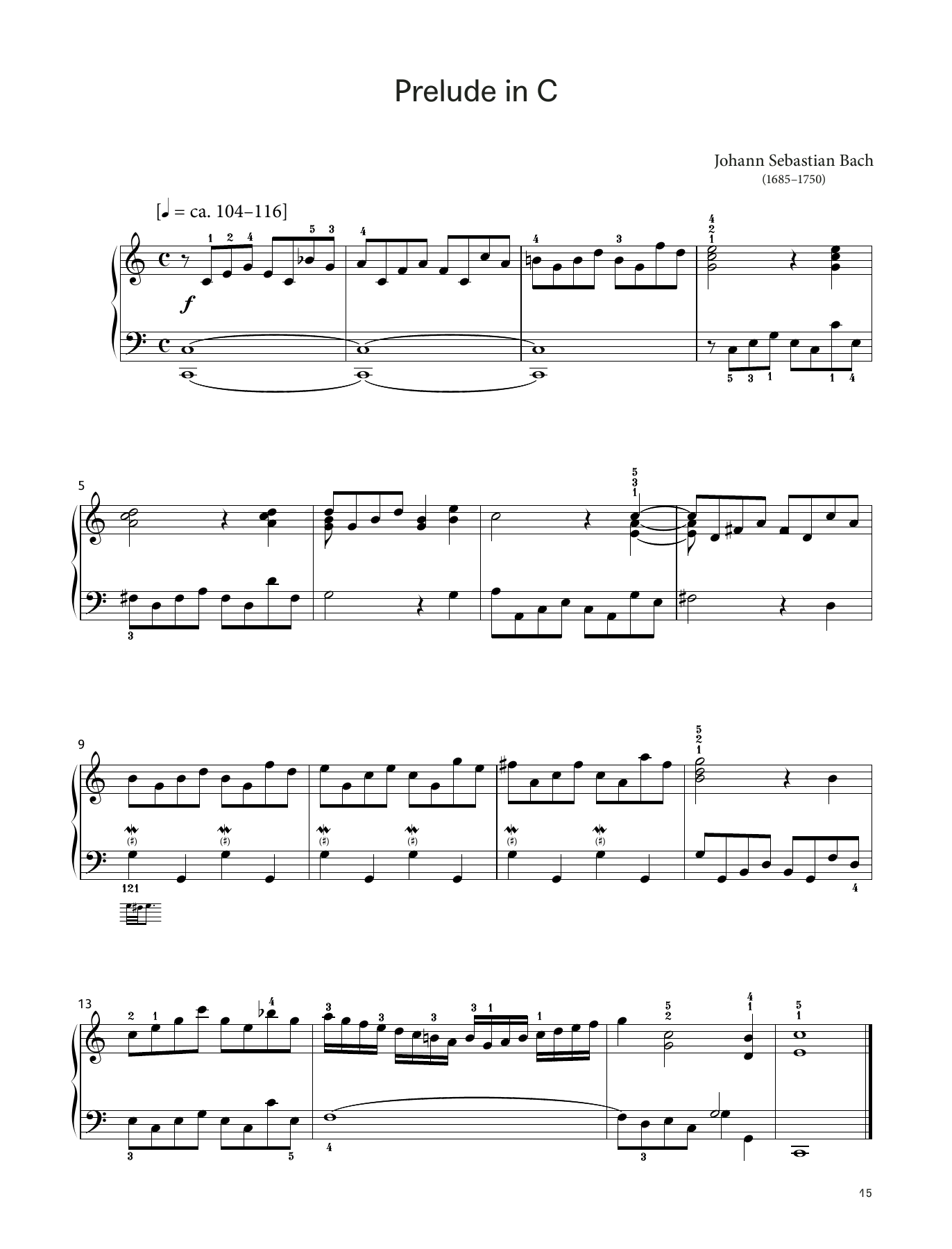 Download Johann Sebastian Bach Prelude in C, BWV 939 (LCME Piano 2018 Grade 3 List A) Sheet Music and learn how to play Piano Solo PDF digital score in minutes