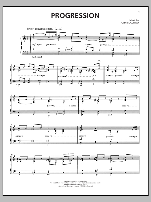 Download John Bucchino Progression Sheet Music and learn how to play Piano & Vocal PDF digital score in minutes