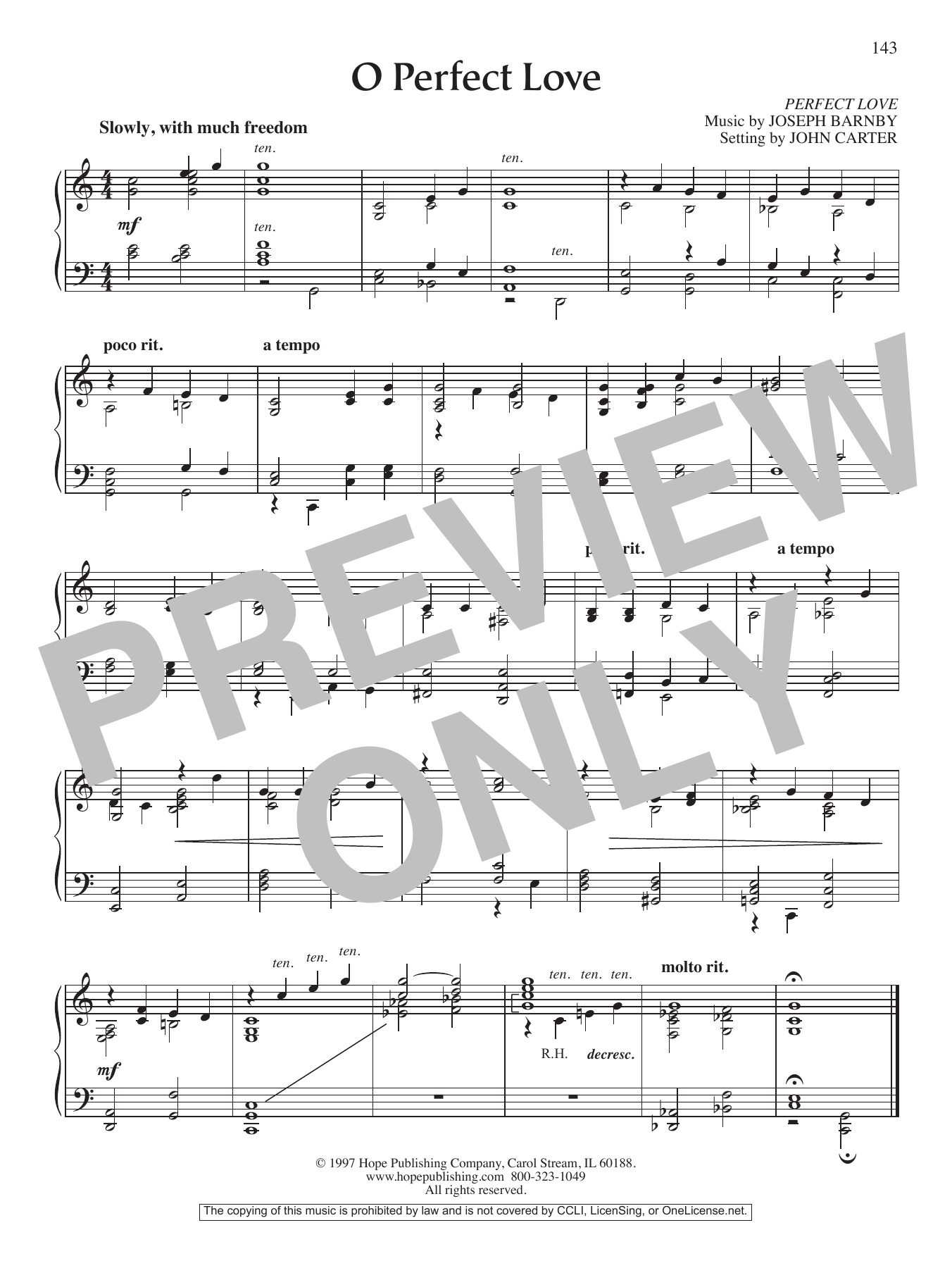 Download John Carter O Perfect Love Sheet Music and learn how to play Piano Solo PDF digital score in minutes