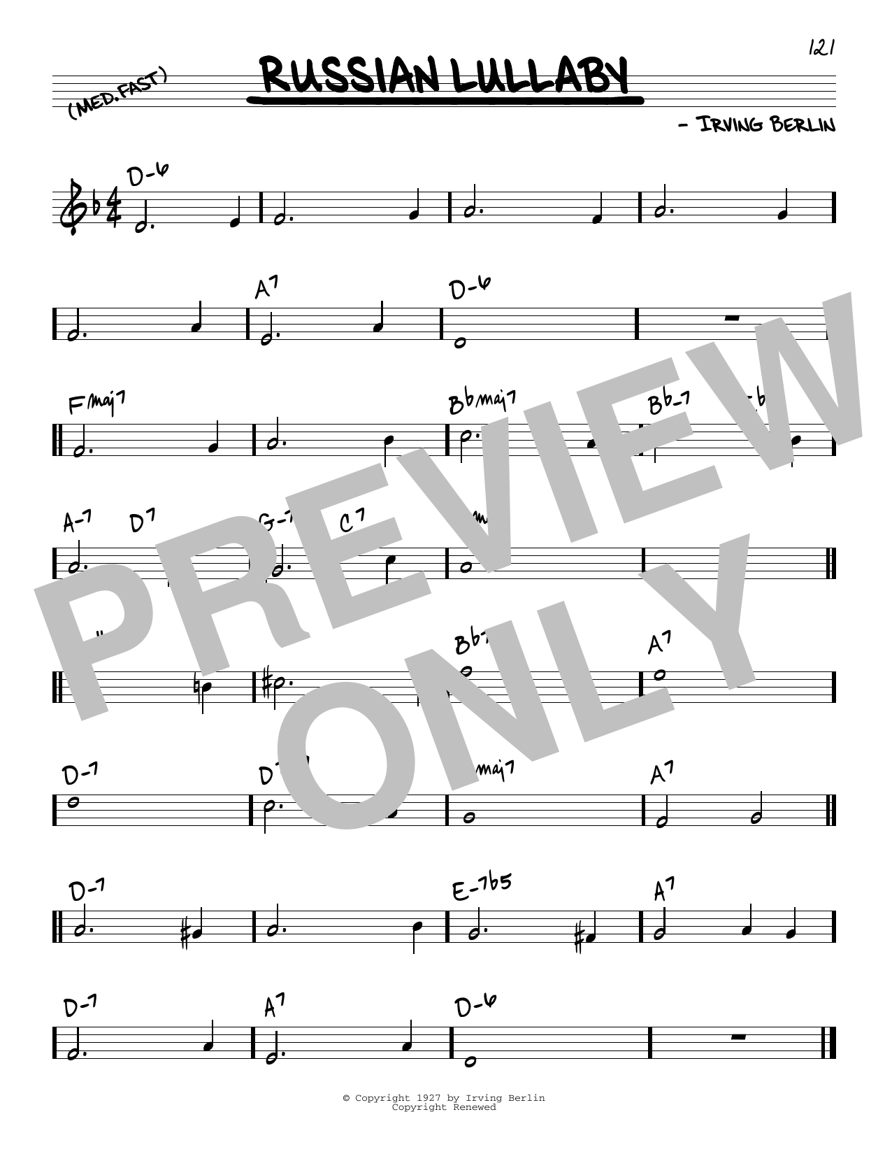 Download John Coltrane Russian Lullaby Sheet Music and learn how to play Real Book – Melody & Chords PDF digital score in minutes