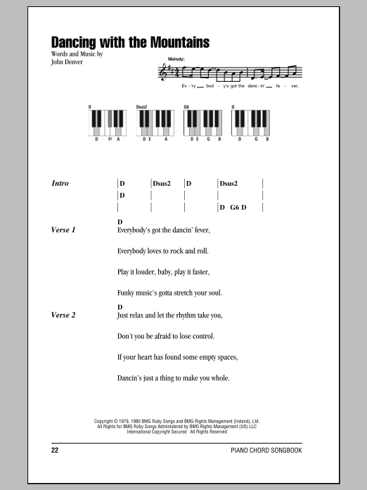 Download John Denver Dancing With The Mountains Sheet Music and learn how to play Ukulele with strumming patterns PDF digital score in minutes