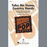 Download or print John Denver Take Me Home, Country Roads (arr. Roger Emerson) Sheet Music Printable PDF -page score for Folk / arranged 2-Part Choir SKU: 1255185.