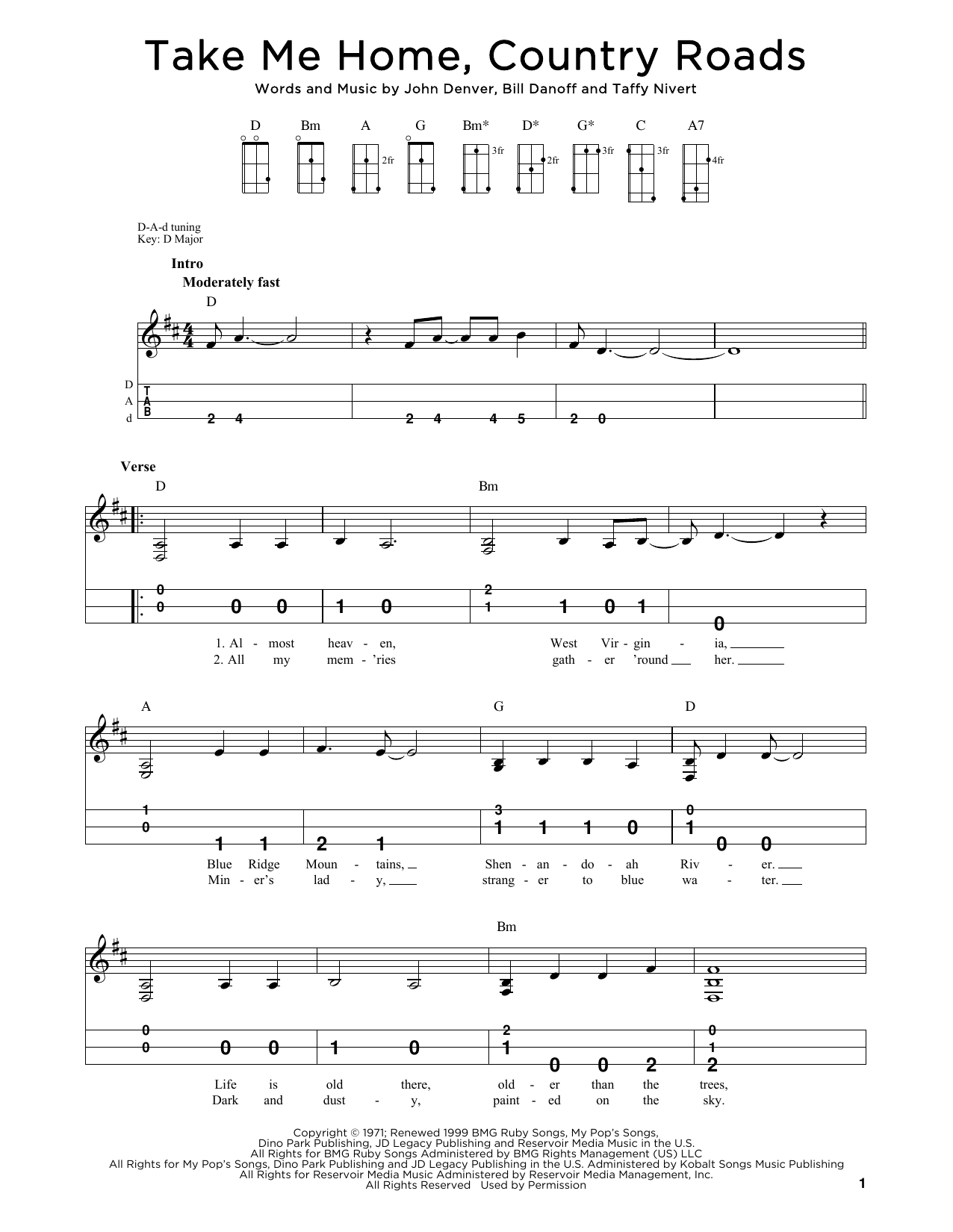 Download John Denver Take Me Home, Country Roads (arr. Steven B. Eulberg) Sheet Music and learn how to play Dulcimer PDF digital score in minutes