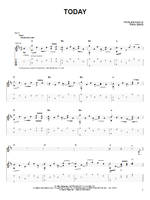 Download John Denver Today Sheet Music and learn how to play Guitar Tab PDF digital score in minutes