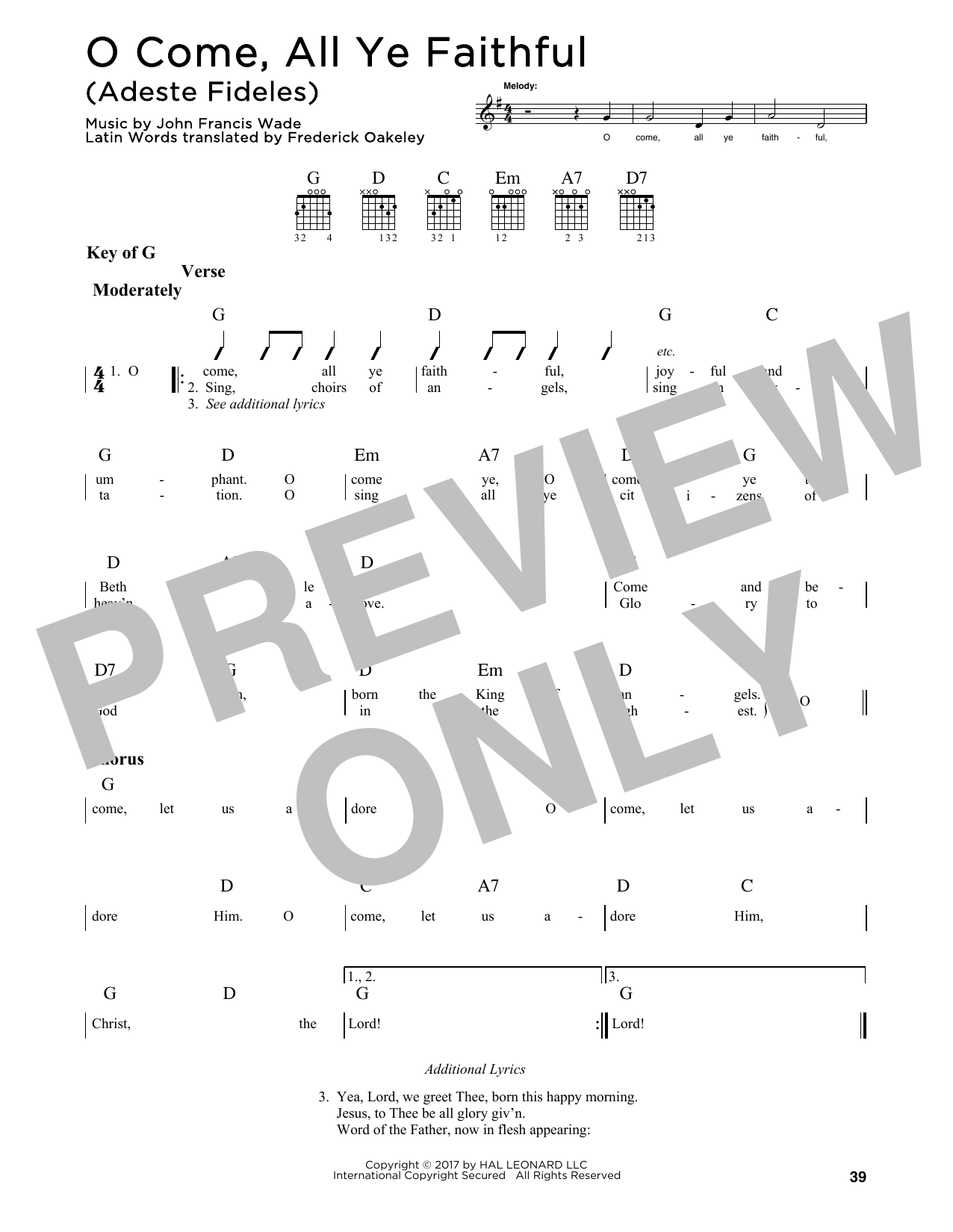 Download John Francis Wade O Come, All Ye Faithful Sheet Music and learn how to play Flute PDF digital score in minutes