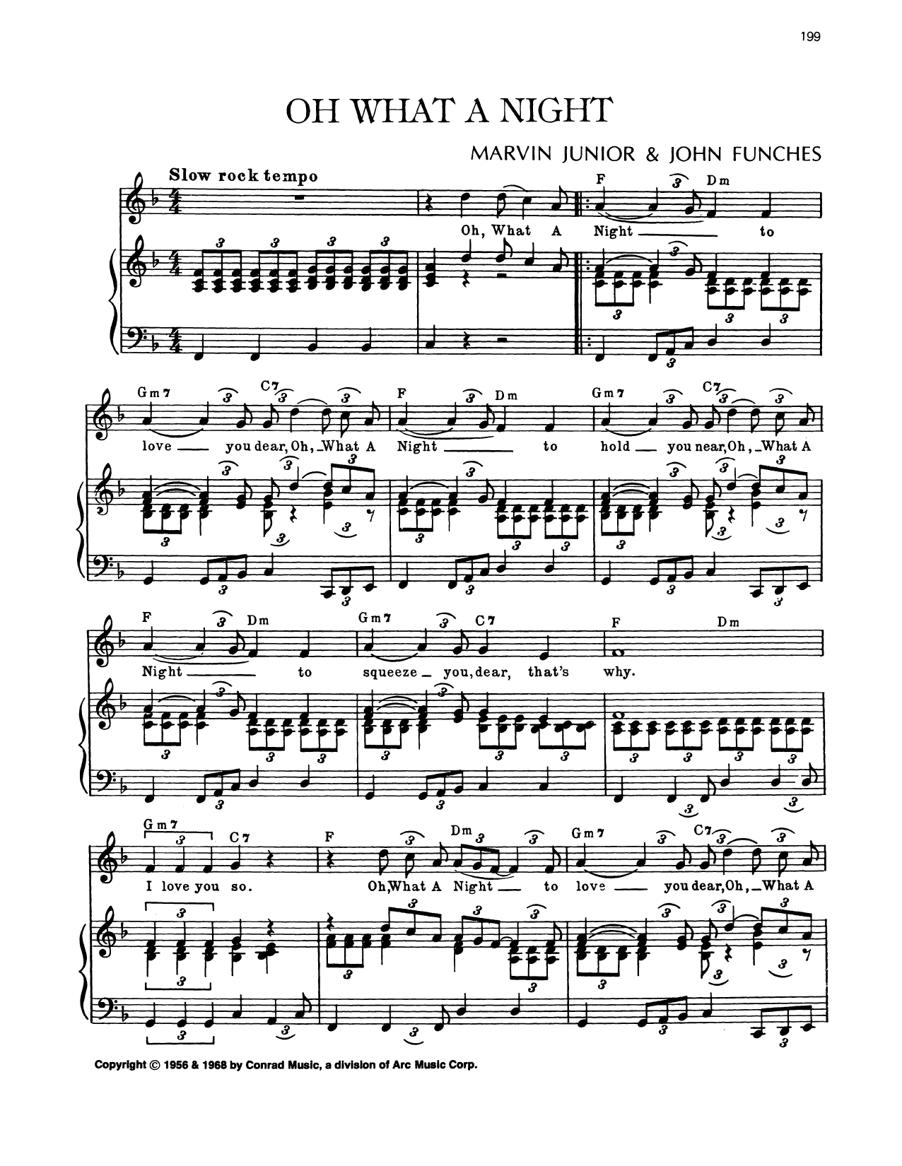 Download John Funches Oh, What A Night Sheet Music and learn how to play Piano, Vocal & Guitar Chords (Right-Hand Melody) PDF digital score in minutes