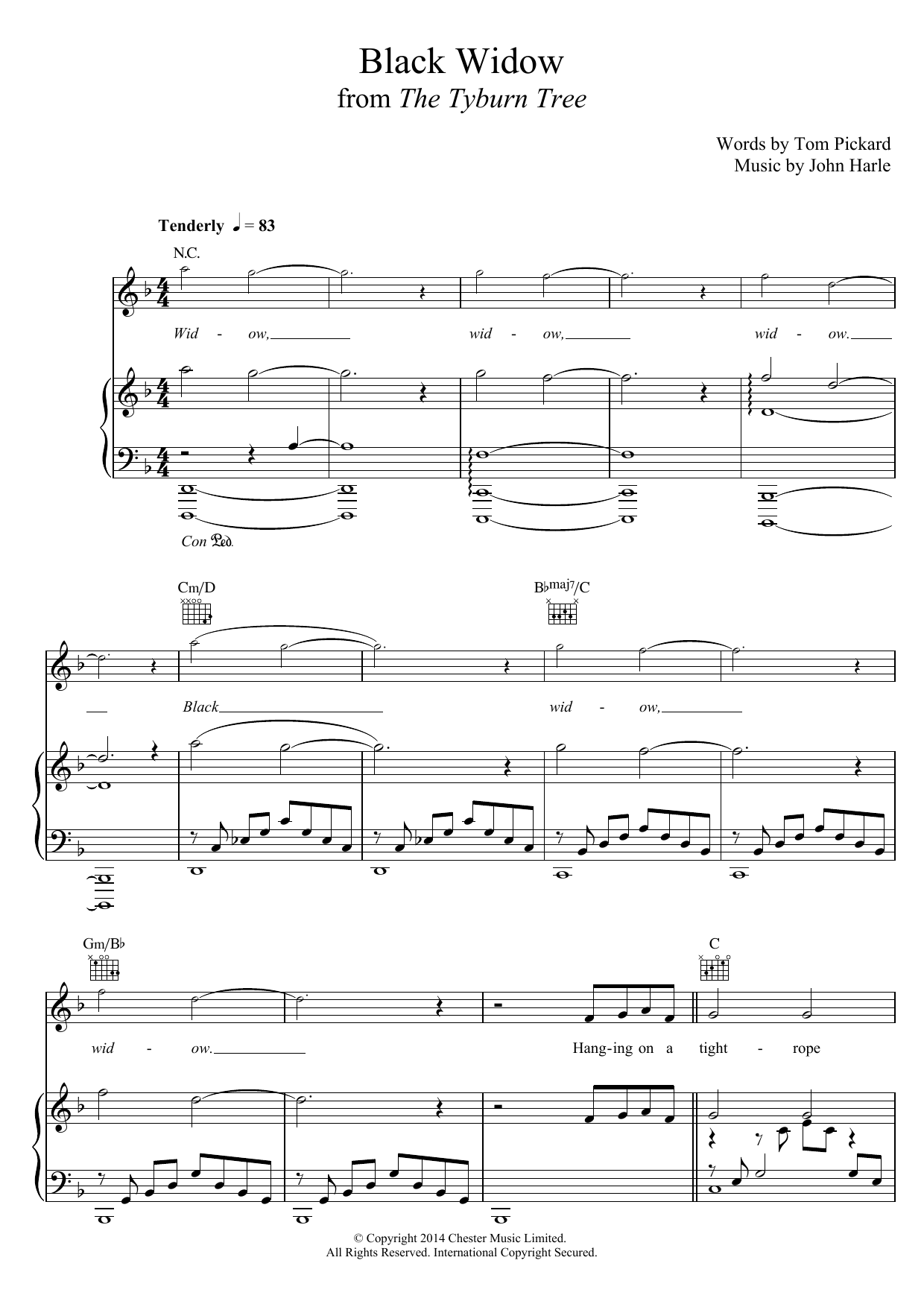 Download John Harle & Marc Almond Black Widow Sheet Music and learn how to play Piano, Vocal & Guitar (Right-Hand Melody) PDF digital score in minutes