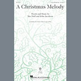 Download or print Mac Huff A Christmas Melody Sheet Music Printable PDF -page score for Winter / arranged 3-Part Mixed SKU: 252065.
