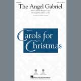 Download or print John Leavitt The Angel Gabriel Sheet Music Printable PDF -page score for Carol / arranged SATB Choir SKU: 407975.