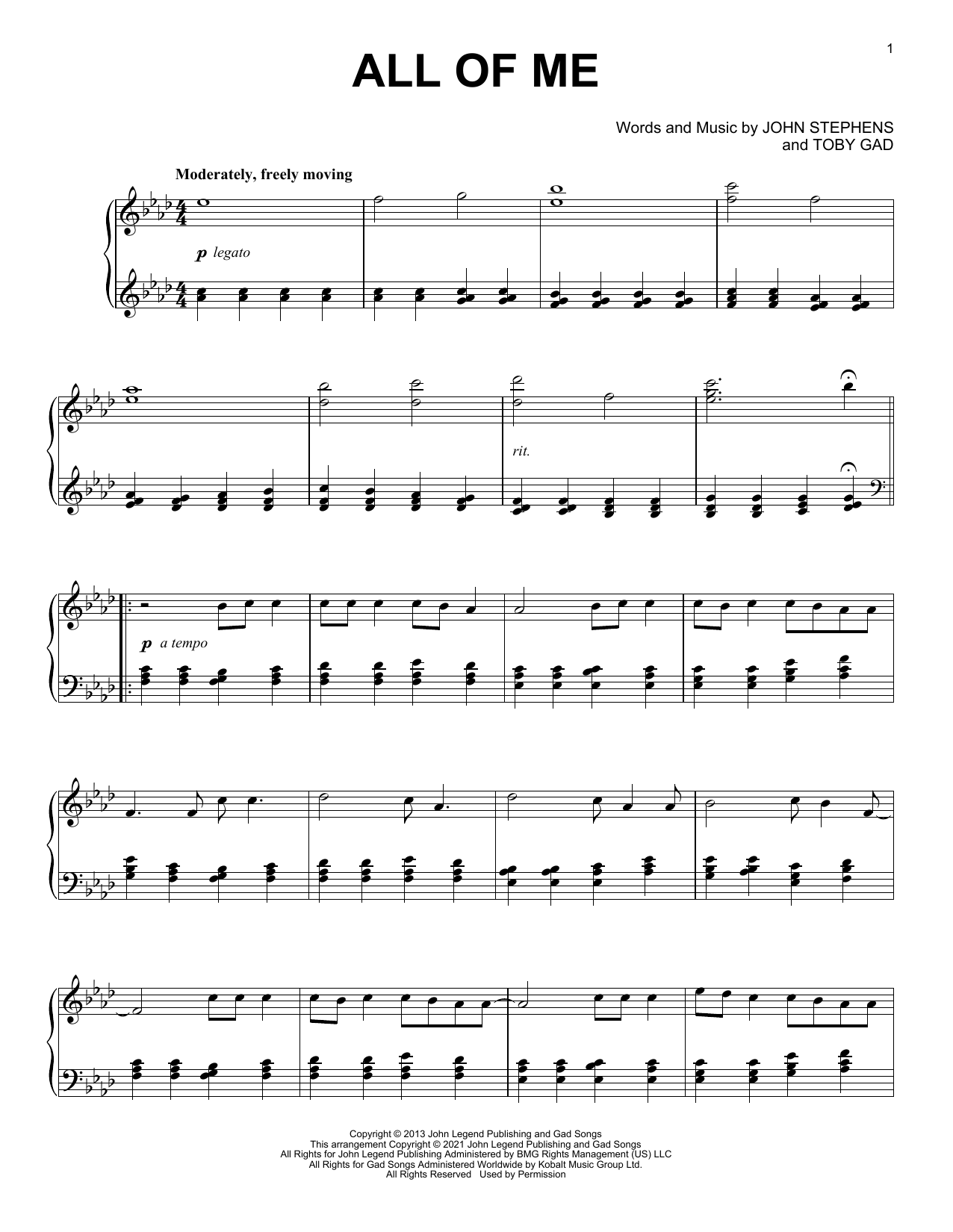 Download John Legend All Of Me [Classical version] Sheet Music and learn how to play Piano Solo PDF digital score in minutes