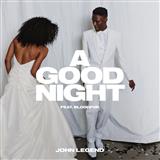 Download or print John Legend A Good Night (feat. BloodPop) Sheet Music Printable PDF -page score for Pop / arranged Piano, Vocal & Guitar (Right-Hand Melody) SKU: 125764.