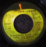 Download or print John Lennon Whatever Gets You Through The Night Sheet Music Printable PDF -page score for Rock / arranged Melody Line, Lyrics & Chords SKU: 188737.