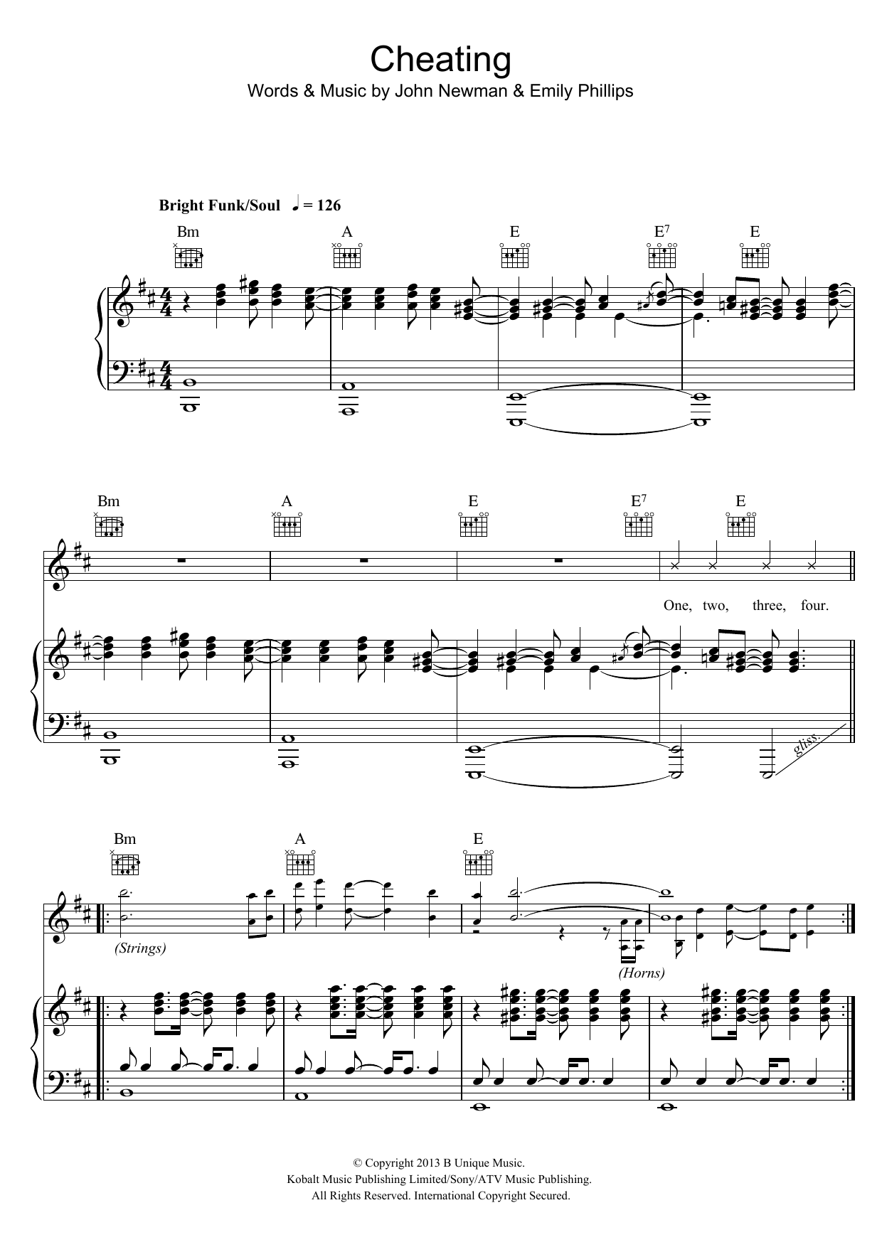 Download John Newman Cheating Sheet Music and learn how to play Piano, Vocal & Guitar (Right-Hand Melody) PDF digital score in minutes
