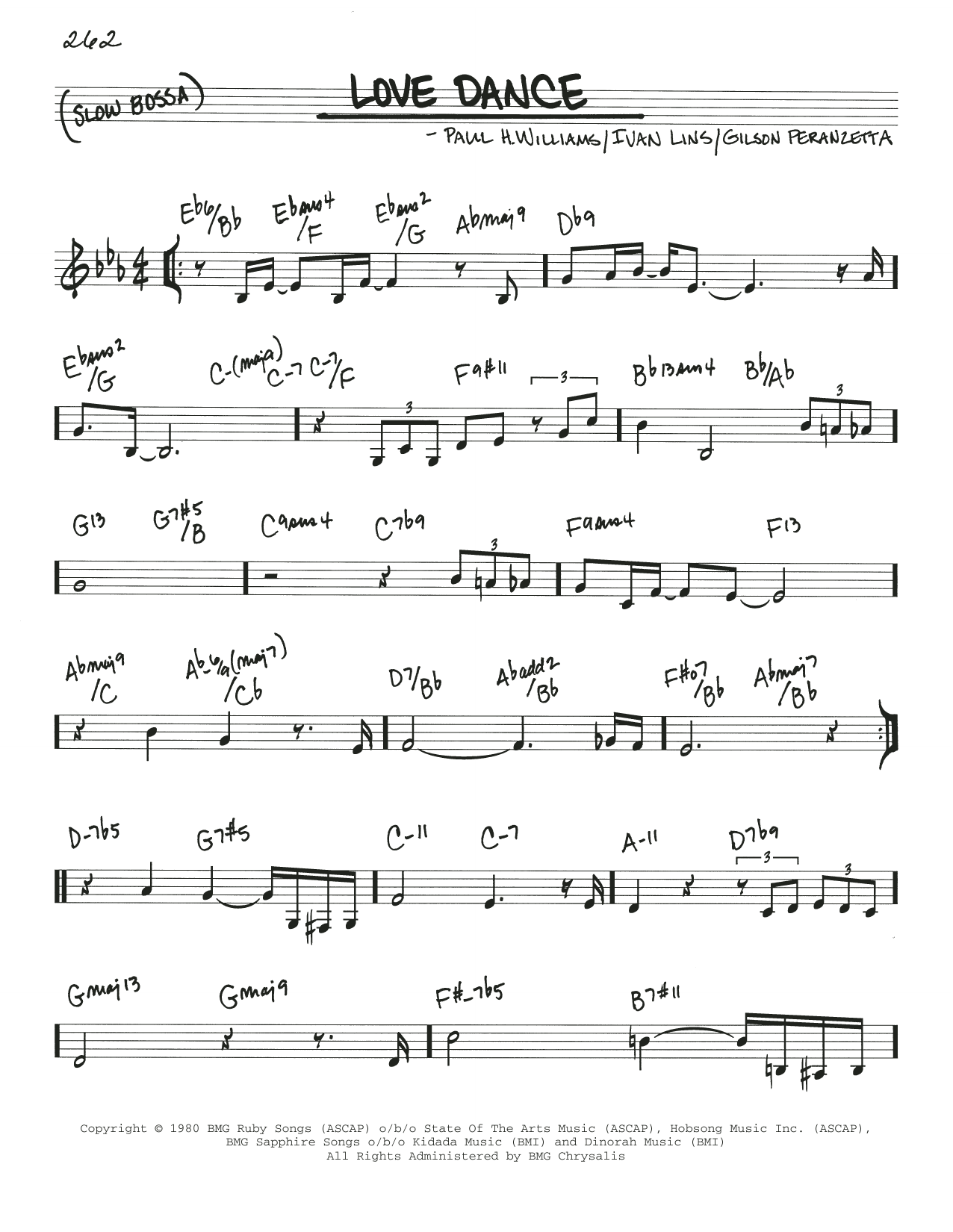 Download John Pizzarelli Love Dance Sheet Music and learn how to play Real Book – Melody & Chords PDF digital score in minutes