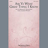 Download or print John Purifoy Ask Ye What Great Thing I Know Sheet Music Printable PDF -page score for Concert / arranged SATB SKU: 93014.
