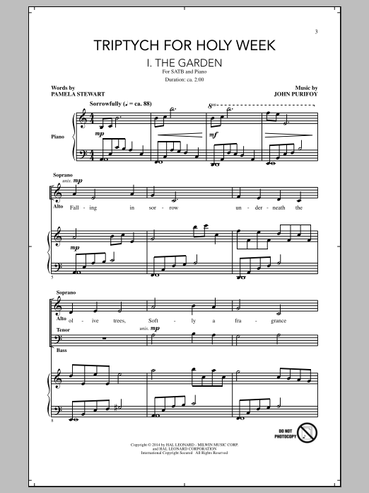 Download John Purifoy The Betrayal Sheet Music and learn how to play SATB PDF digital score in minutes