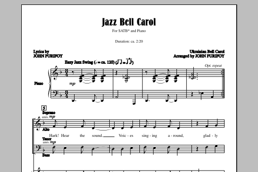 Download Traditional Ukrainian Bell Carol (arr. John Purifoy) Sheet Music and learn how to play SSA PDF digital score in minutes