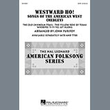 Download or print John Purifoy Westward Ho! Songs of the American West (Medley) Sheet Music Printable PDF -page score for American / arranged TTBB SKU: 160617.