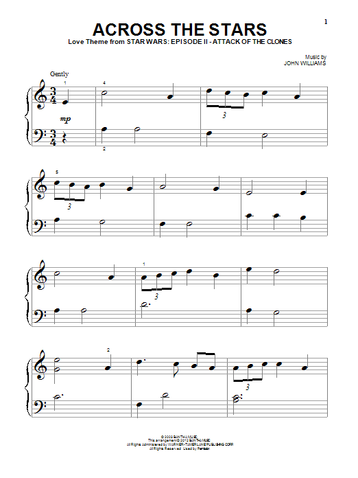 Download John Williams Across The Stars (from Star Wars: Attack Of The Clones) Sheet Music and learn how to play Trombone Solo PDF digital score in minutes