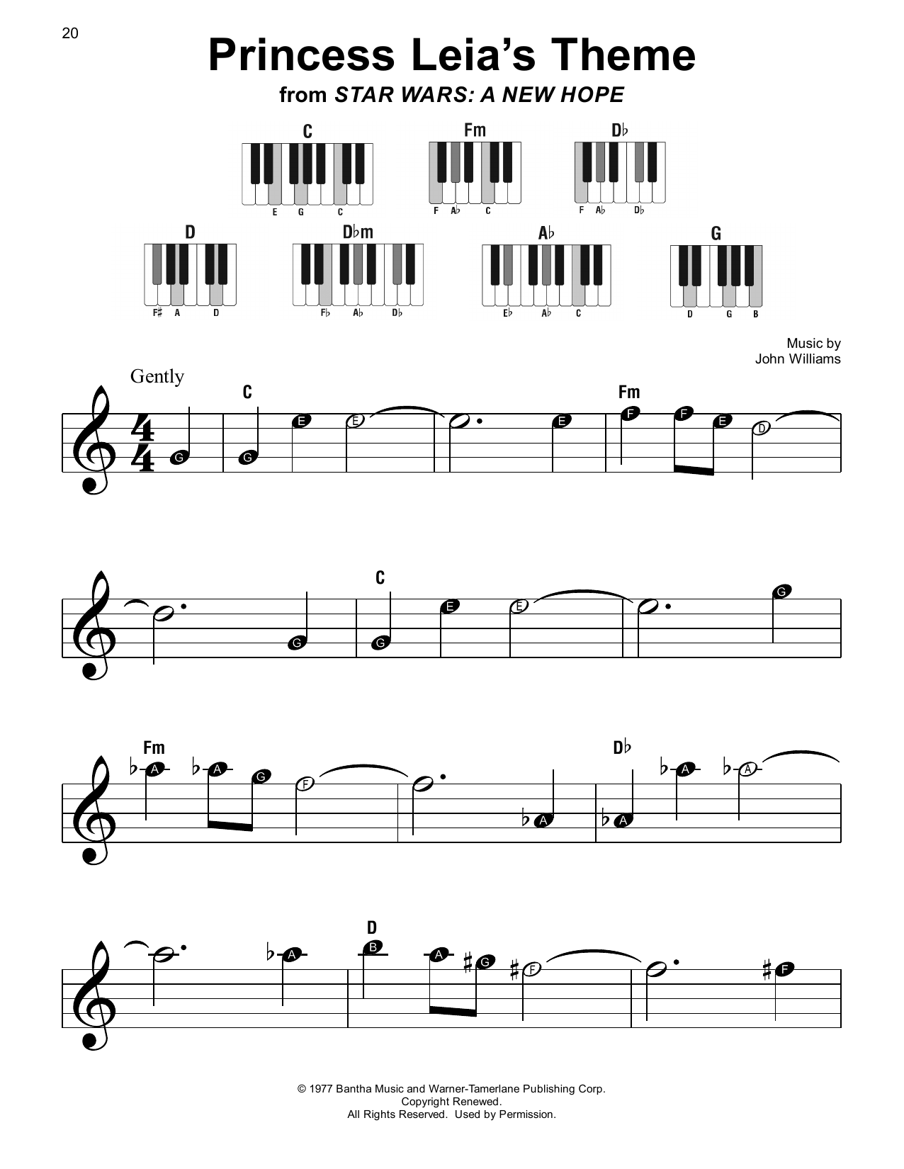 Download John Williams Princess Leia's Theme (from Star Wars: A New Hope) Sheet Music and learn how to play Alto Sax Solo PDF digital score in minutes