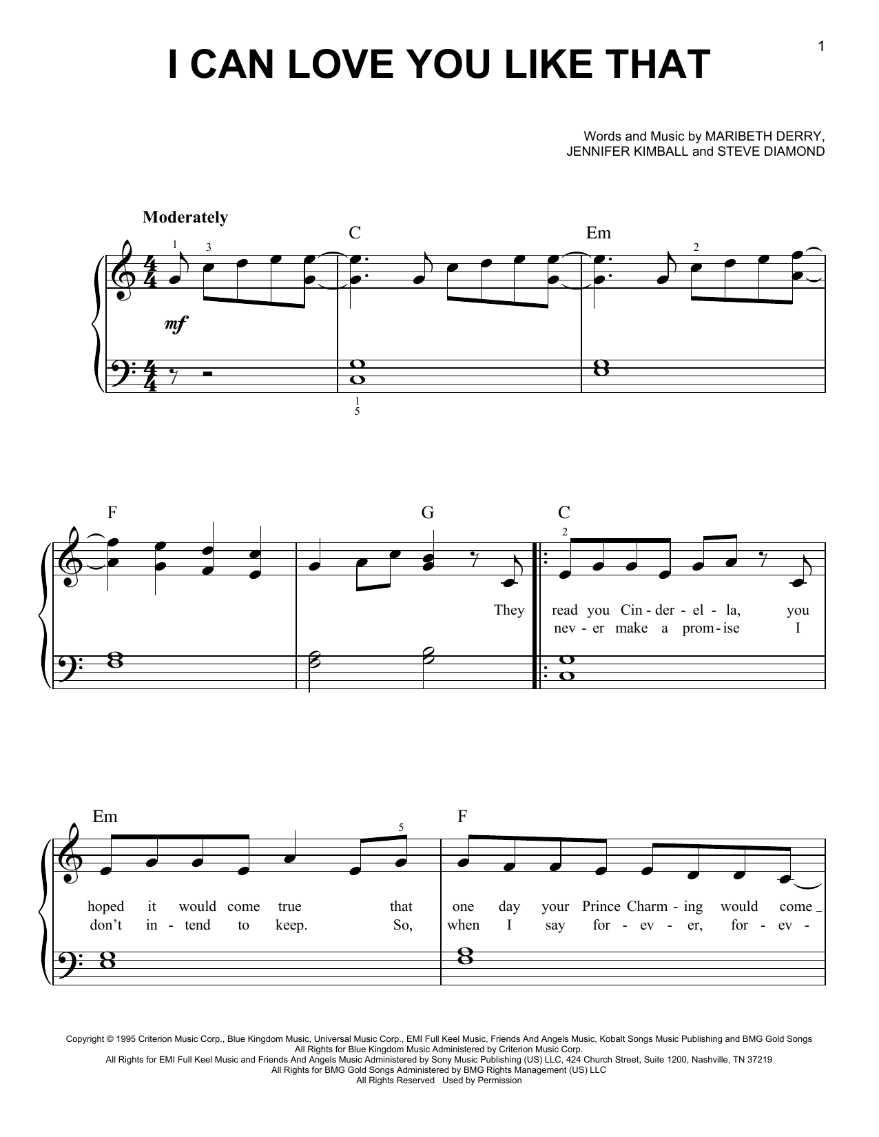 Download All-4-One Sheet Music and learn how to play Piano, Vocal & Guitar (Right-Hand Melody) PDF score in minutes