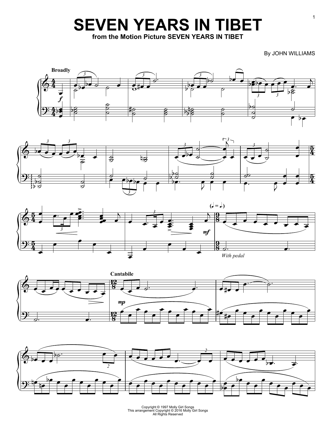 Download John Williams Sheet Music and learn how to play Piano PDF score in minutes