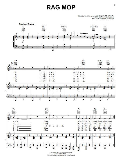 Download Johnny Lee Wills Rag Mop Sheet Music and learn how to play Ukulele PDF digital score in minutes