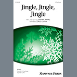 Download or print Johnny Marks Jingle, Jingle, Jingle (arr. Greg Gilpin) Sheet Music Printable PDF -page score for Christmas / arranged 3-Part Mixed Choir SKU: 1428230.