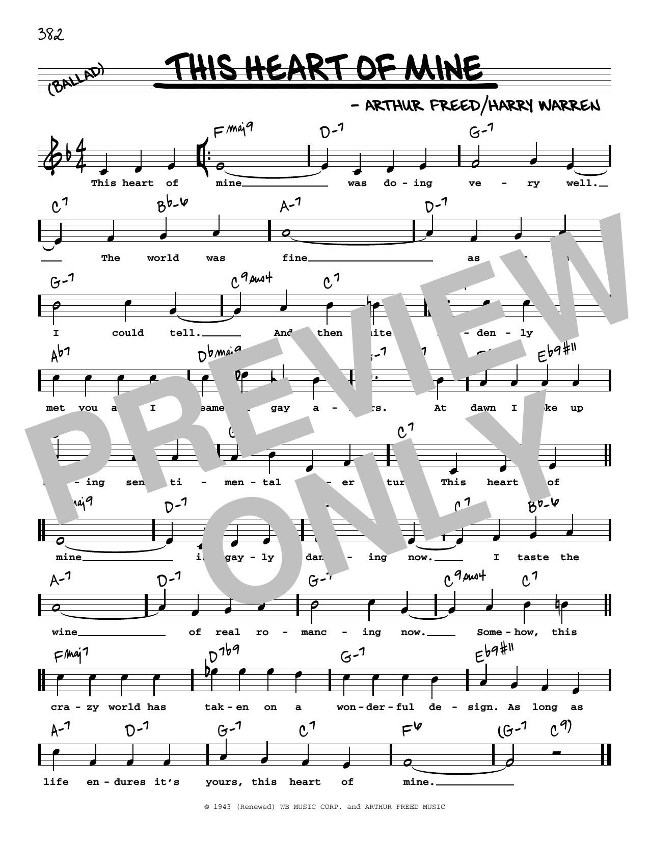Download Johnny Mathis This Heart Of Mine (High Voice) Sheet Music and learn how to play Real Book – Melody, Lyrics & Chords PDF digital score in minutes