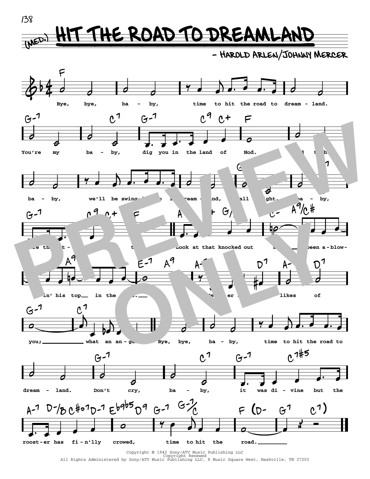 Download Johnny Mercer Hit The Road To Dreamland (Low Voice) Sheet Music and learn how to play Real Book – Melody, Lyrics & Chords PDF digital score in minutes