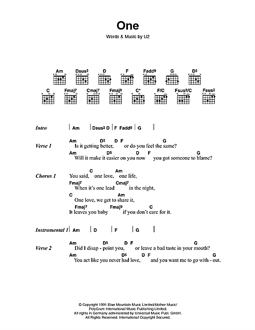 Download Johnny Cash One Sheet Music and learn how to play Lyrics & Chords PDF digital score in minutes