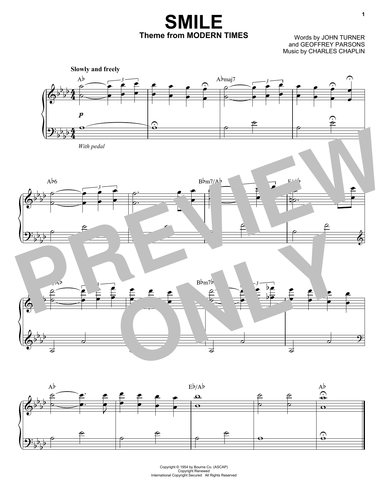 Download Jon Batiste Smile Sheet Music and learn how to play Piano Solo PDF digital score in minutes