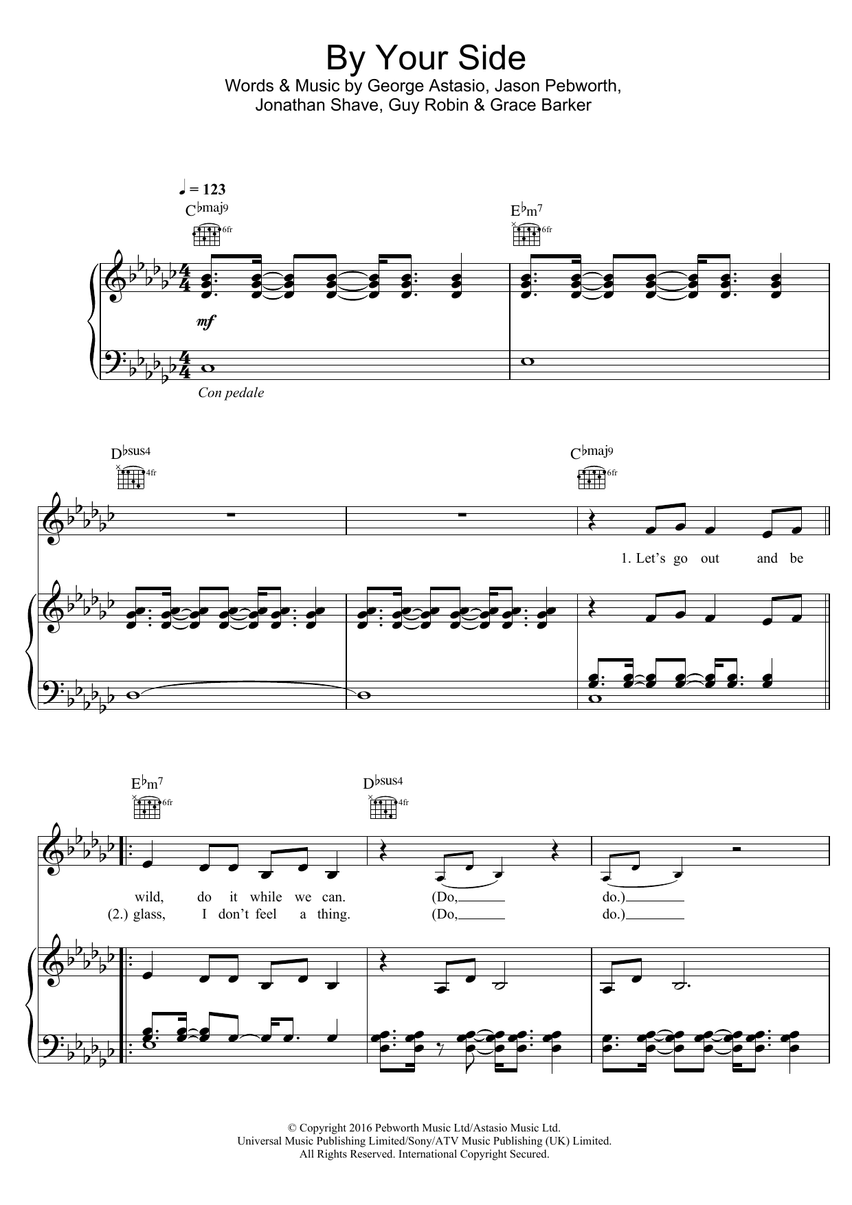 Download Jonas Blue By Your Side Sheet Music and learn how to play Piano, Vocal & Guitar (Right-Hand Melody) PDF digital score in minutes