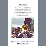 Download or print Jonas Brothers Sucker (arr. Tom Wallace) - Alto Sax 1 Sheet Music Printable PDF -page score for Pop / arranged Marching Band SKU: 414438.