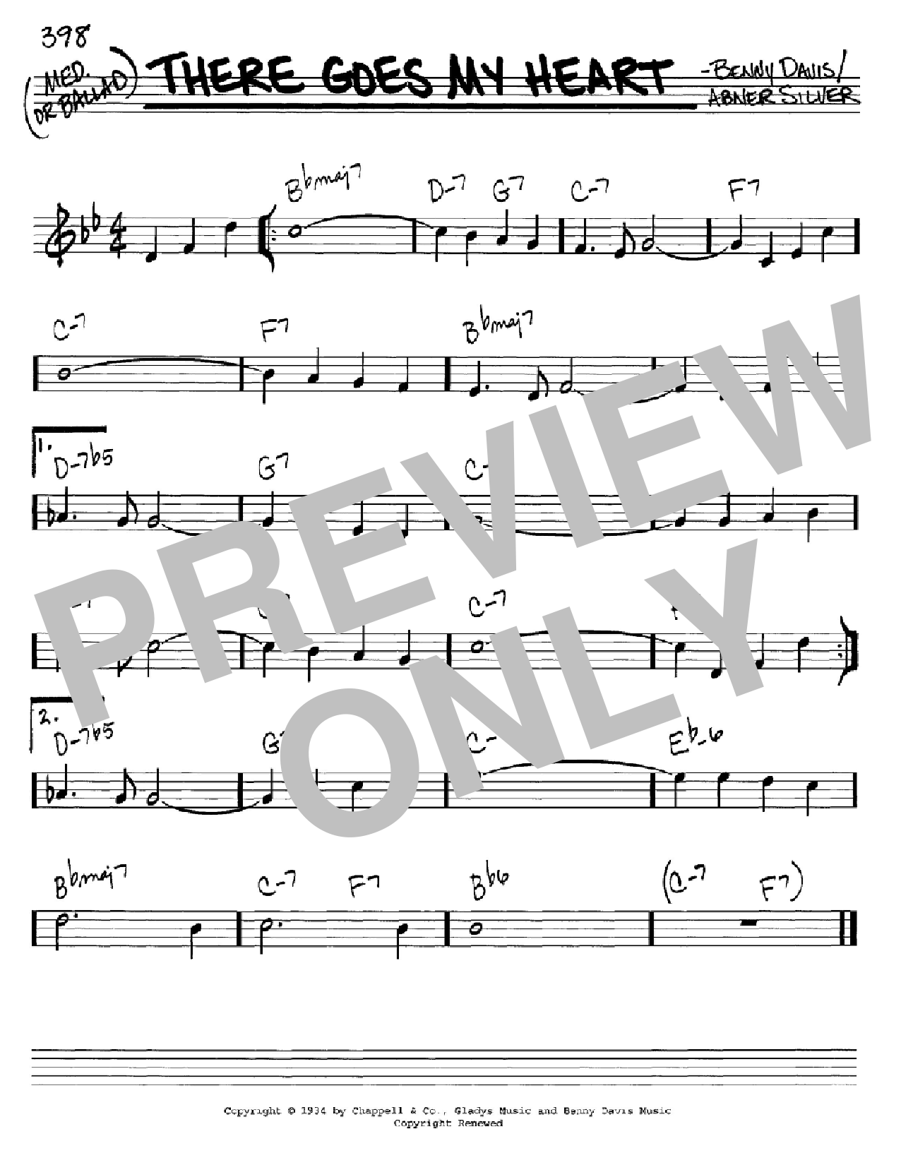 Download Joni James There Goes My Heart Sheet Music and learn how to play Real Book - Melody & Chords - C Instruments PDF digital score in minutes