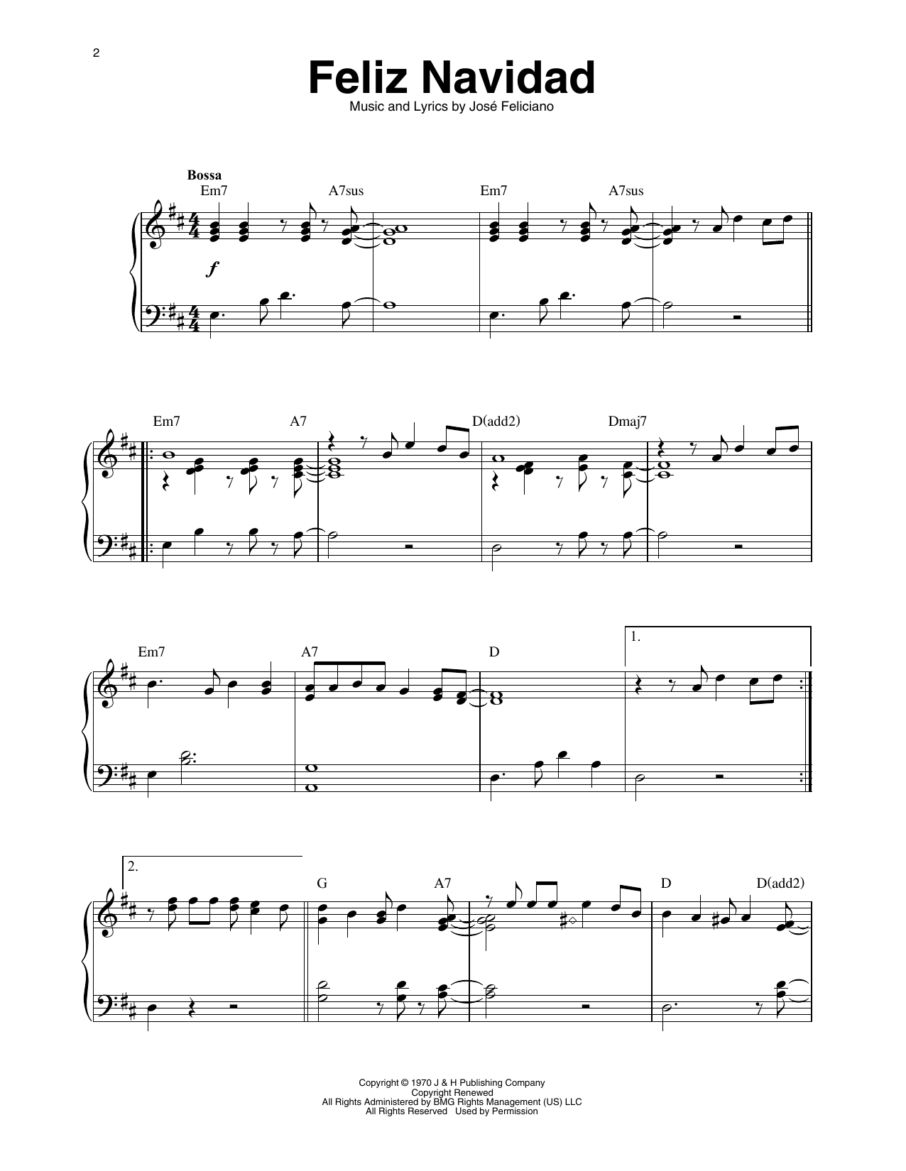 Download Jose Feliciano Feliz Navidad (arr. Maeve Gilchrist) Sheet Music and learn how to play Harp PDF digital score in minutes