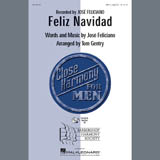 Download or print Jose Feliciano Feliz Navidad (arr. Tom Gentry, David Briner) Sheet Music Printable PDF -page score for Barbershop / arranged TTBB Choir SKU: 407053.