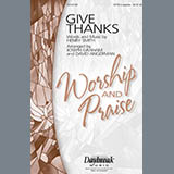 Download or print Joseph Graham Give Thanks Sheet Music Printable PDF -page score for Religious / arranged SATB SKU: 158992.