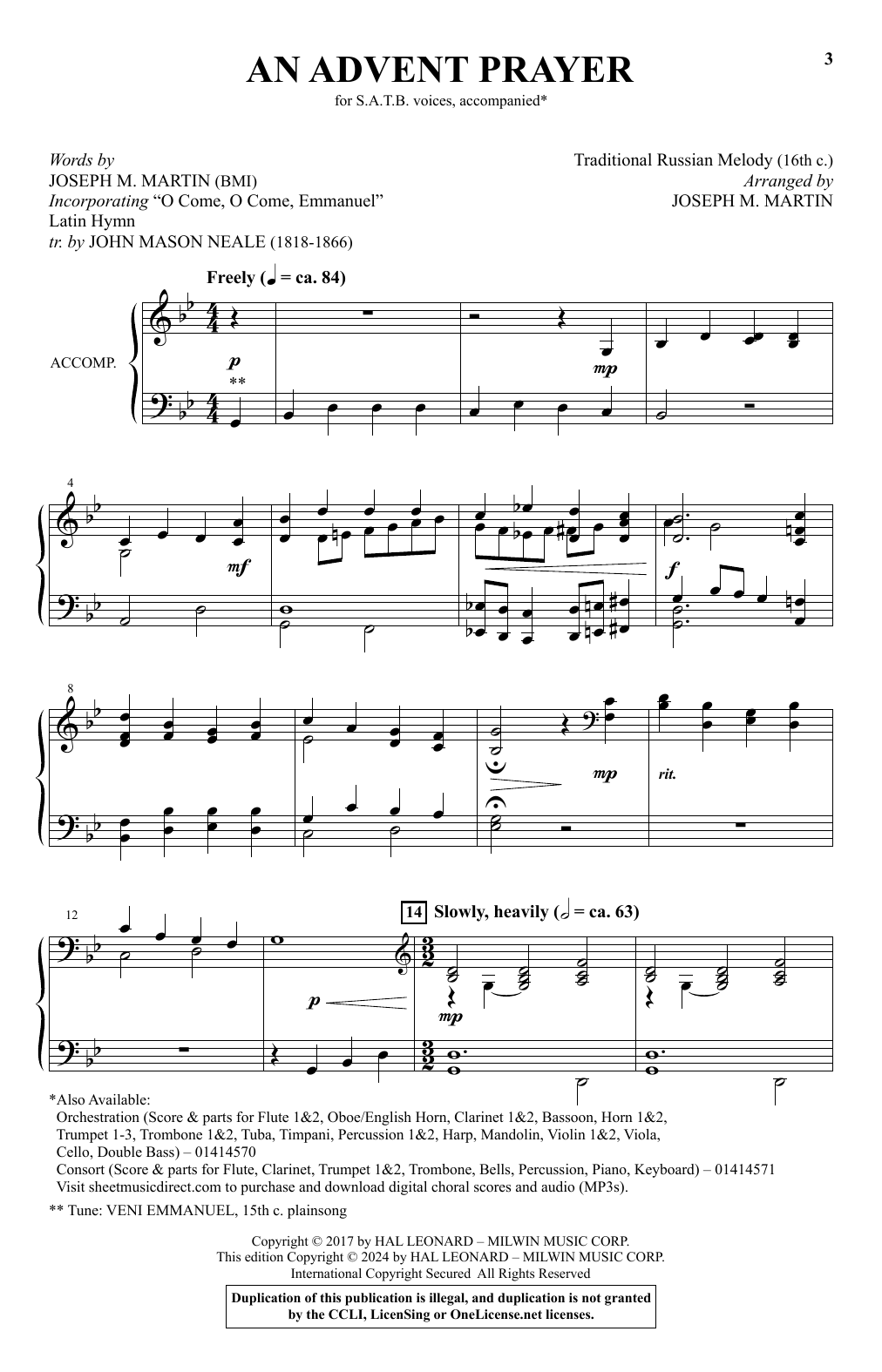 Download Joseph M. Martin An Advent Prayer Sheet Music and learn how to play SATB Choir PDF digital score in minutes