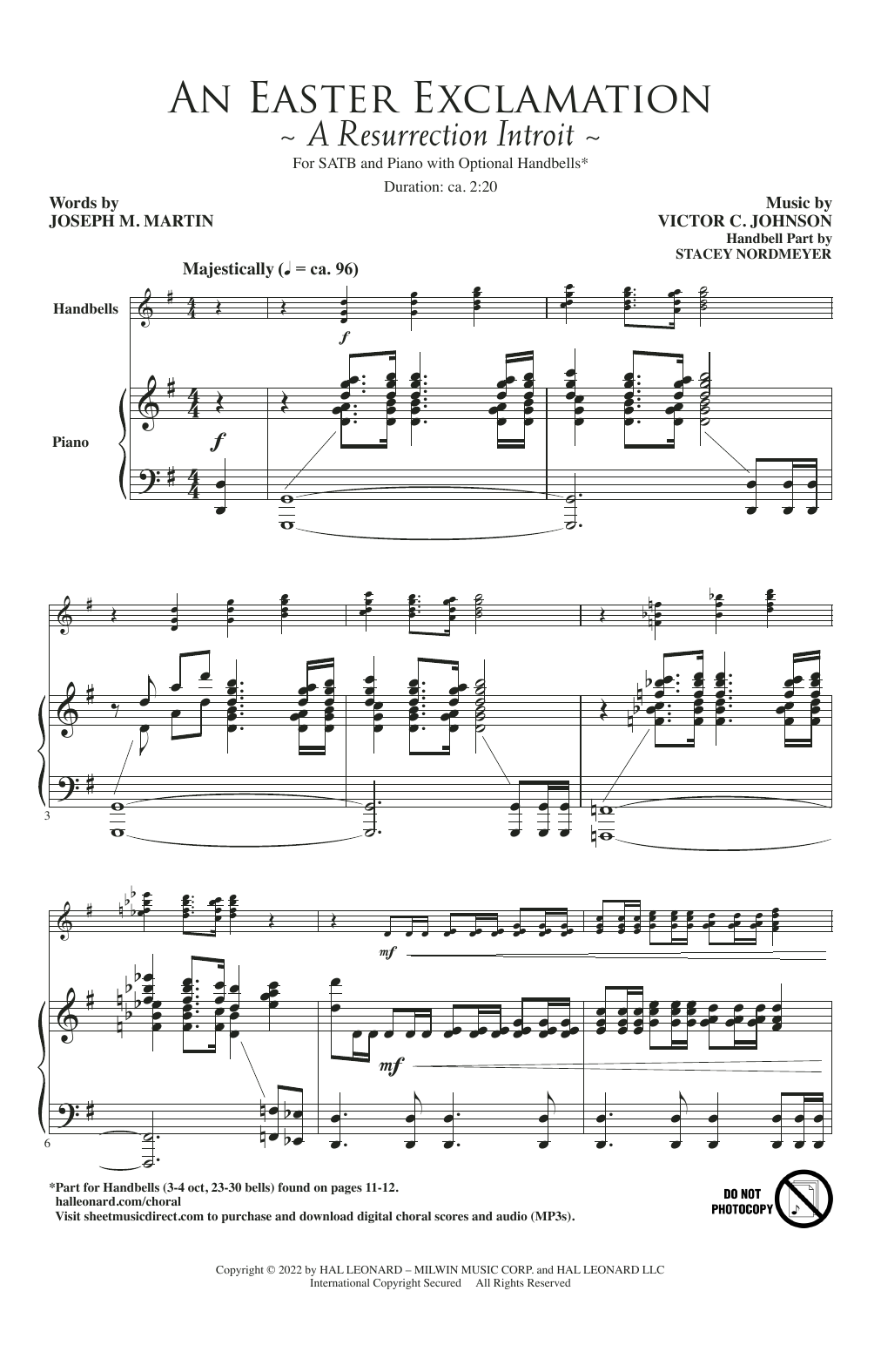 Download Joseph M. Martin and Victor C. Johnson An Easter Exclamation (A Resurrection Introit) Sheet Music and learn how to play SATB Choir PDF digital score in minutes