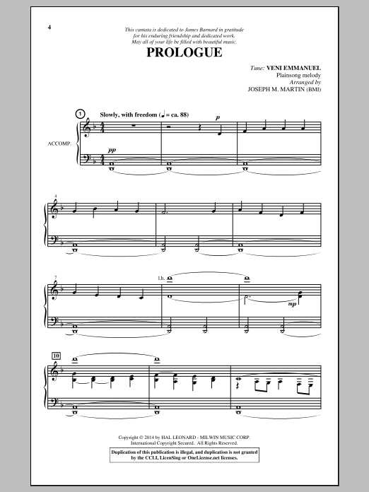 Download Joseph M. Martin O Come, O Come, Emmanuel Sheet Music and learn how to play SAB PDF digital score in minutes