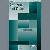 Download or print Joseph M. Martin One Song Of Praise Sheet Music Printable PDF -page score for Sacred / arranged SATB SKU: 159455.