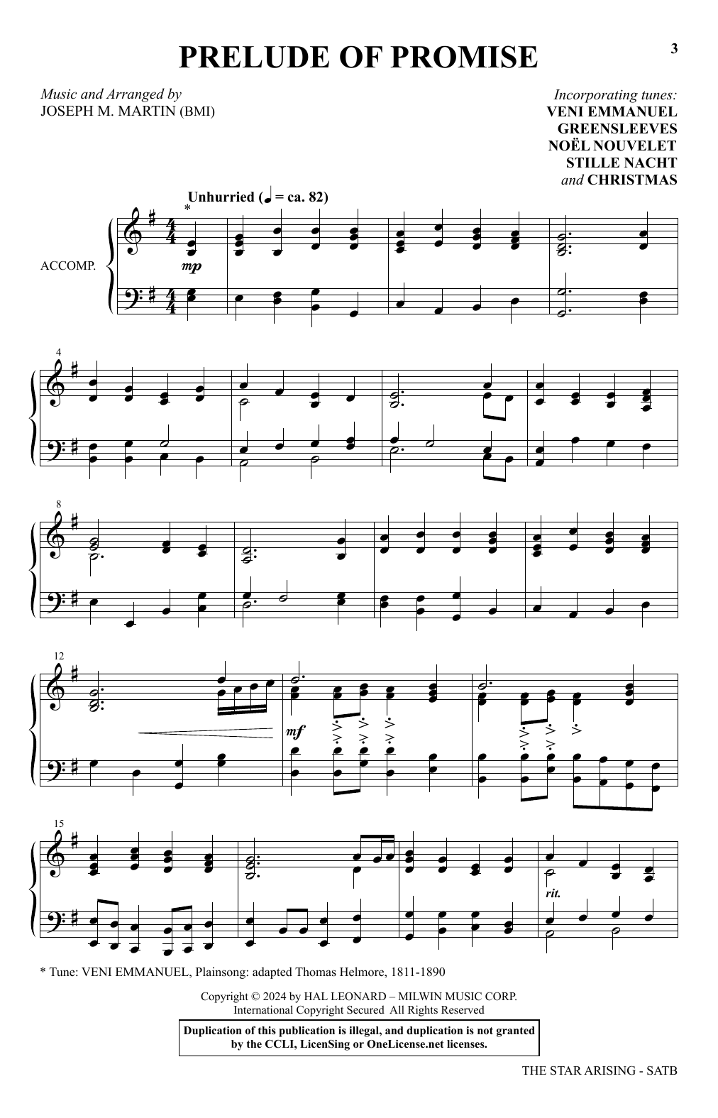 Download Joseph M. Martin The Star Arising: A Cantata For Christmas Sheet Music and learn how to play SATB Choir PDF digital score in minutes