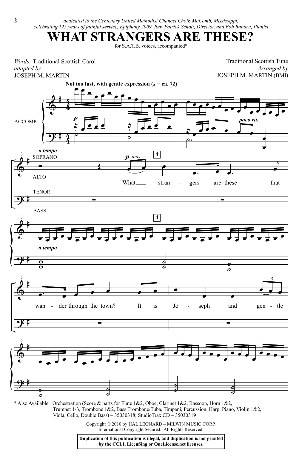 Download Joseph M. Martin What Strangers Are These? Sheet Music and learn how to play SATB PDF digital score in minutes
