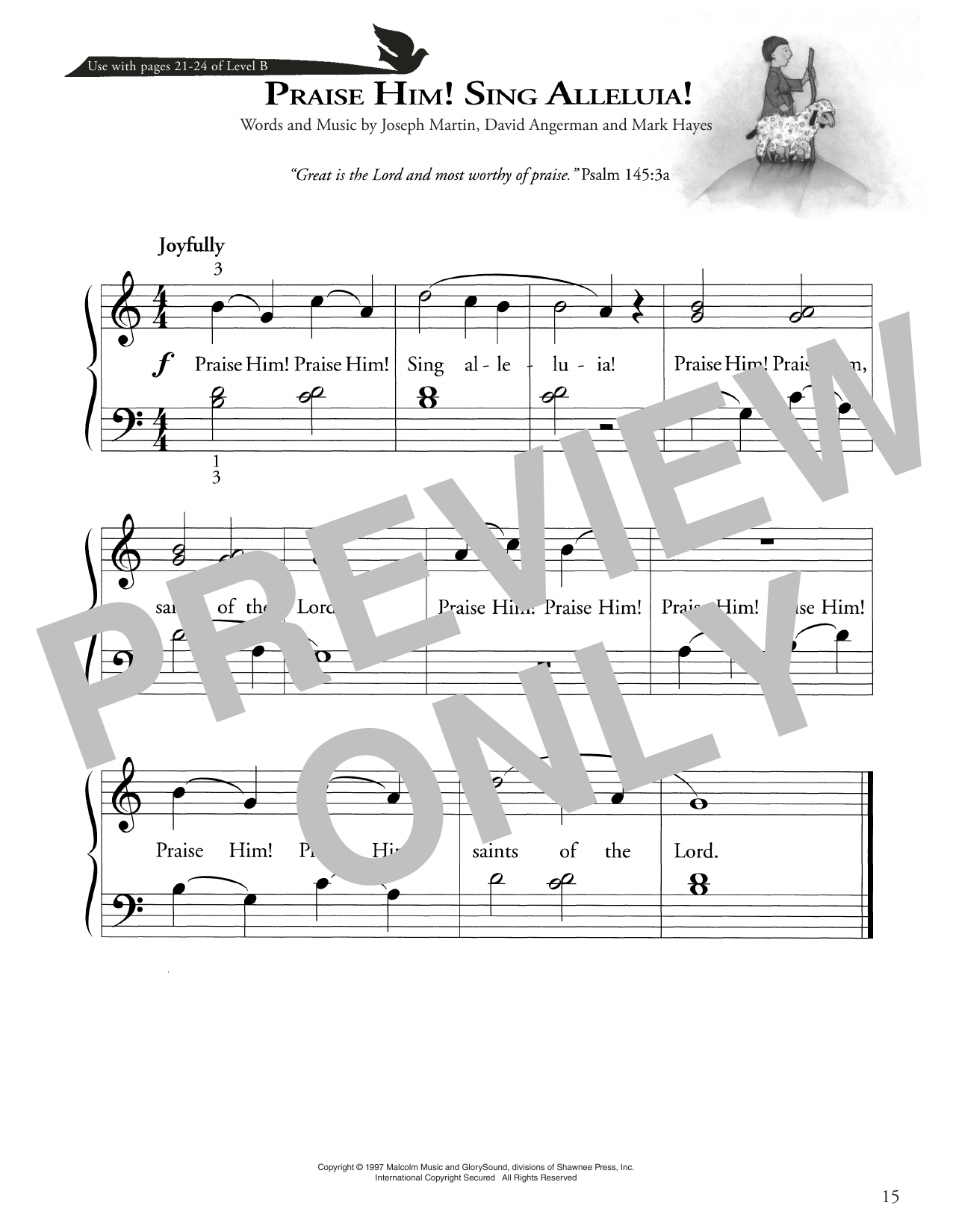 Download Joseph Martin, David Angerman and Mark Hayes Praise Him! Sing Alleluia! Sheet Music and learn how to play Piano Method PDF digital score in minutes