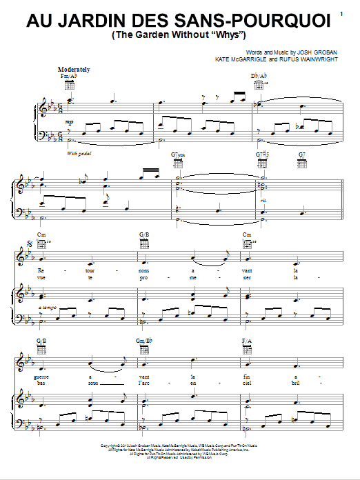 Download Josh Groban Au Jardin Des Sans-Pourquoi (The Garden Without 