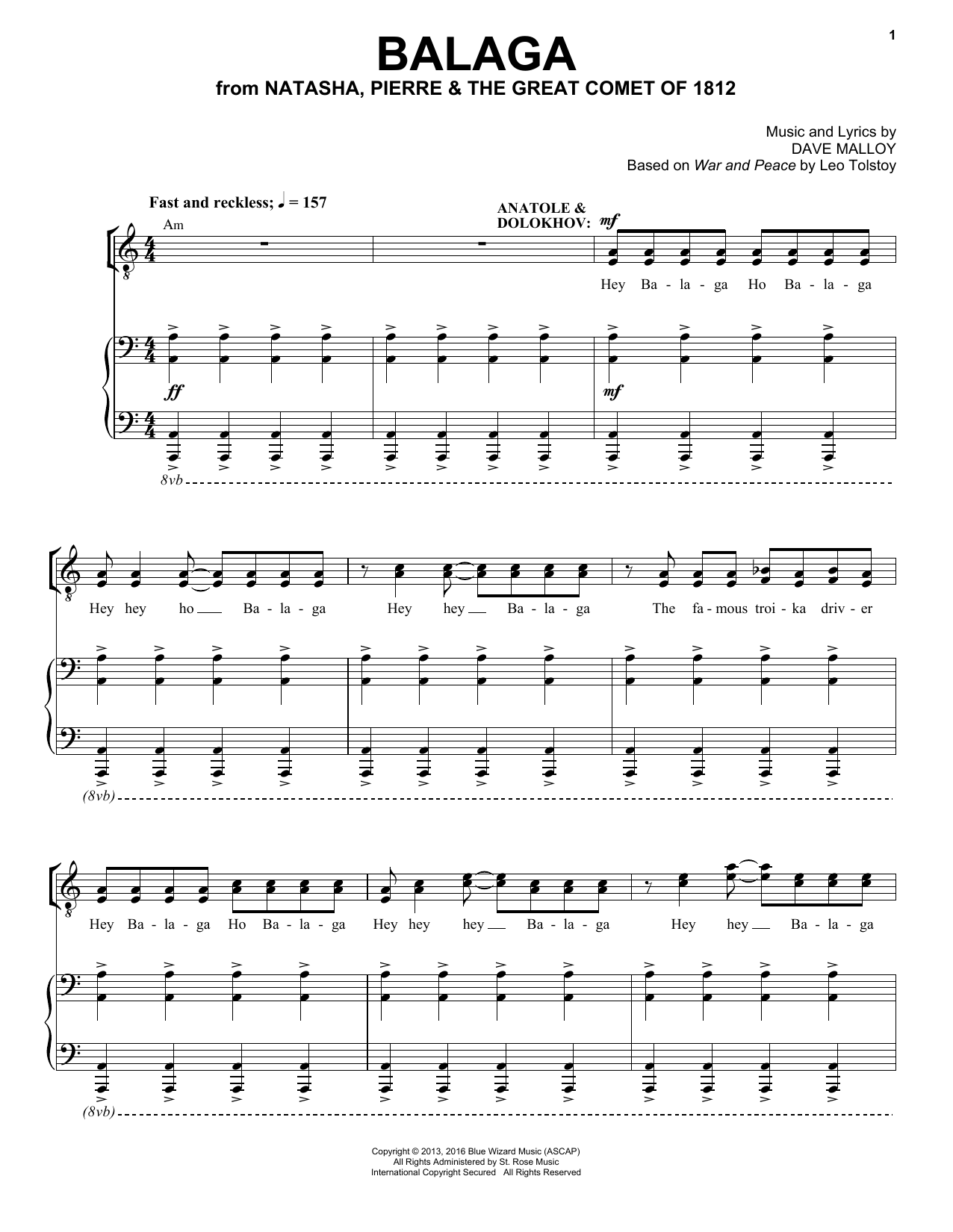 Download Josh Groban Balaga Sheet Music and learn how to play Piano & Vocal PDF digital score in minutes